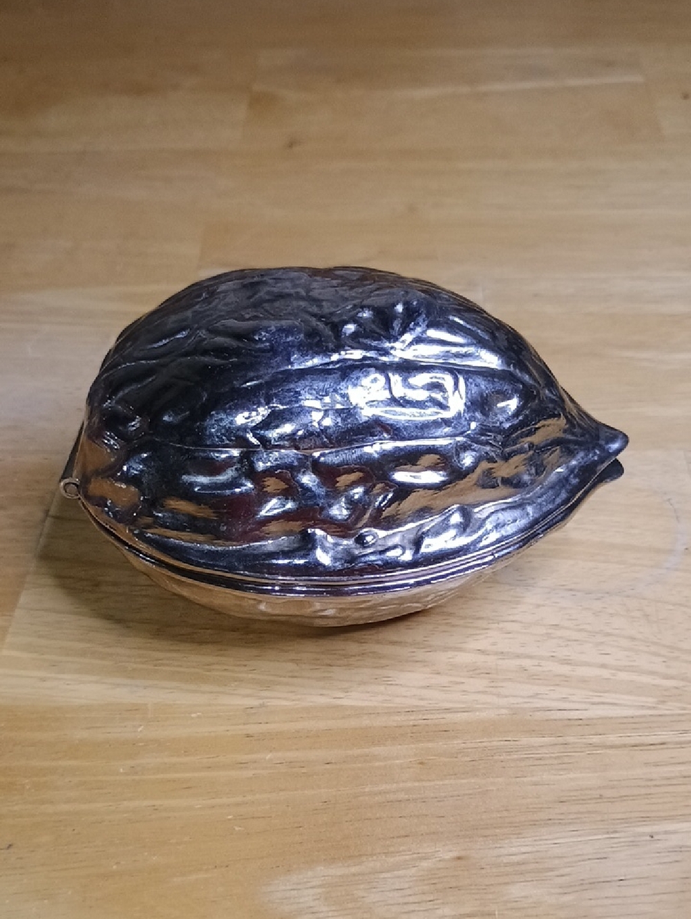 Vintage Mid Century Walnut Shaped Nut Cracker